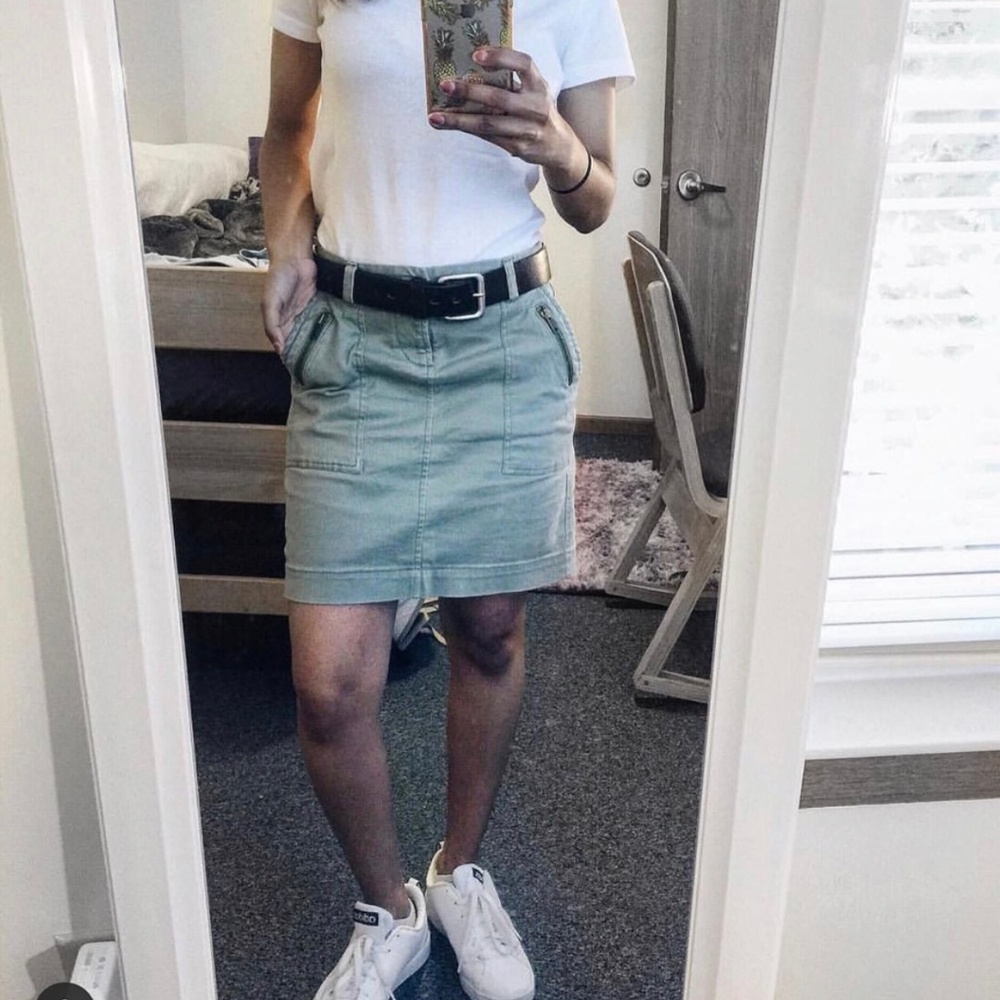 Olive green skirt
